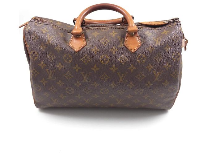 Louis Vuitton Speedy 35 Monogram Canvas Marrone Monogramma - vista 3