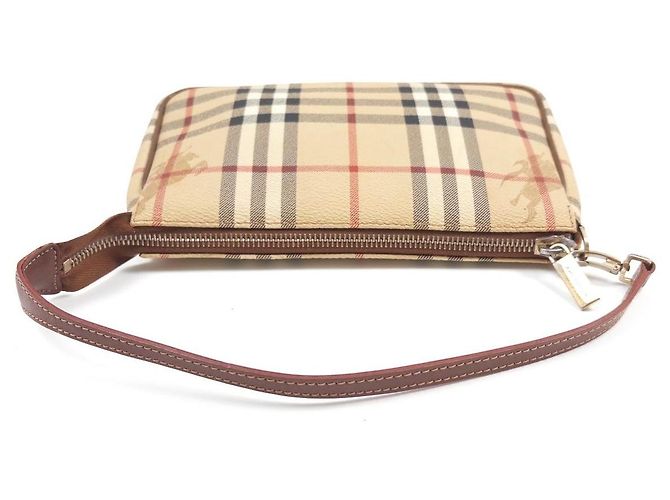 Burberry Haymarket Check Kleine Tasche Braun Beige - Ansicht 5