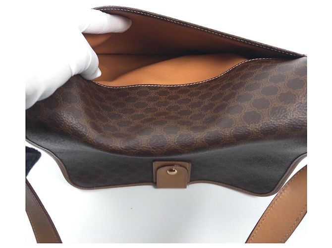 Céline Celine Triomphe Monogram Canvas Schultertasche Braun Monogramm - Ansicht 2