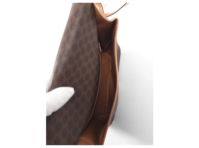 Céline Celine Triomphe Monogram Canvas Schultertasche Braun Monogramm - Ansicht 7