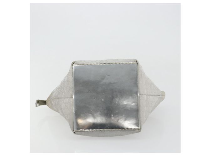 Borsa GUCCI GG Canvas Sherry Line Silver Gray 131228 Auth 181162 Marrone Argento - vista 9
