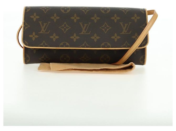 LOUIS VUITTON Monogram Pochette Twin GM Borsa a Spalla M51852 LV Auth am11648V Monogramma - vista 12