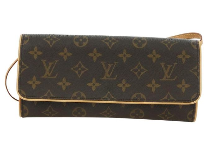 LOUIS VUITTON Monogram Pochette Twin GM Borsa a Spalla M51852 LV Auth am11648V Monogramma - vista 13