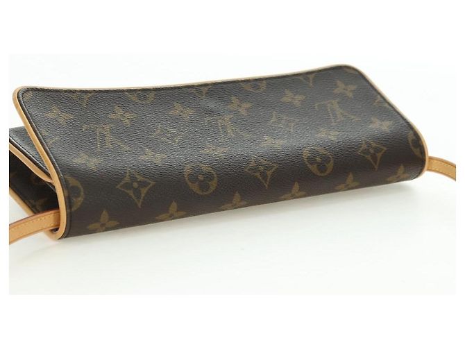 LOUIS VUITTON Monogram Pochette Twin GM Borsa a Spalla M51852 LV Auth am11648V Monogramma - vista 6