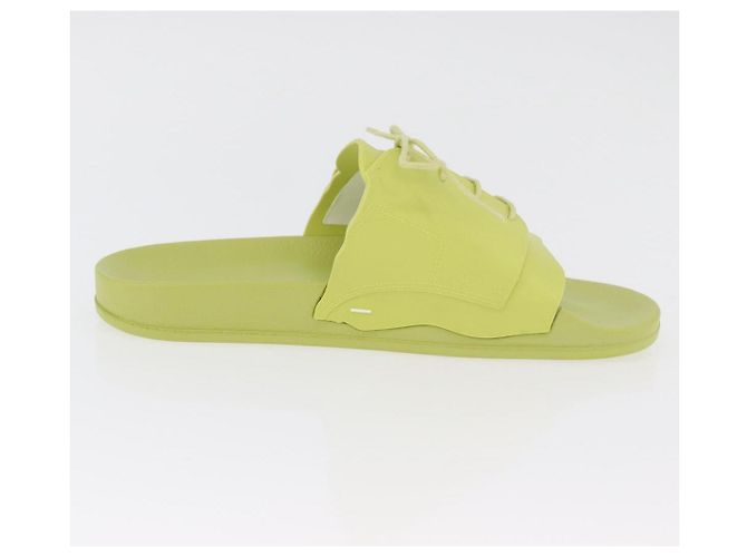 Autre Marque Sandali Maison Margiela in gomma 40 Verde Auth 179328A - vista 21