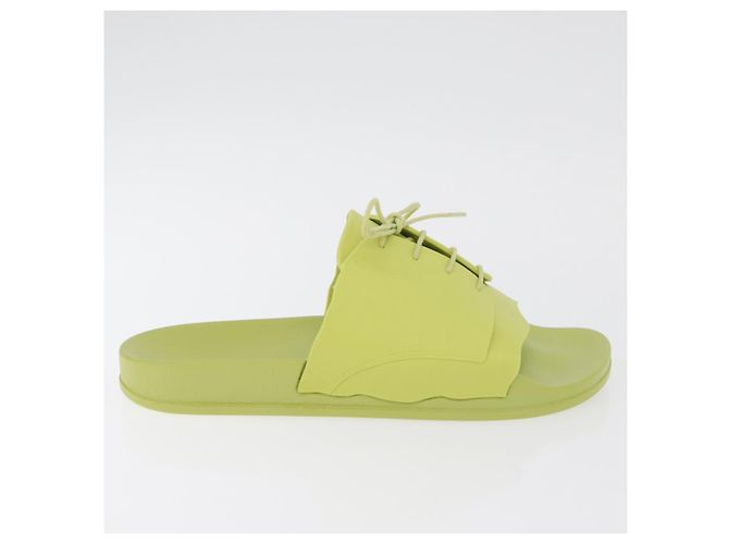 Autre Marque Sandali Maison Margiela in gomma 40 Verde Auth 179328A - vista 4