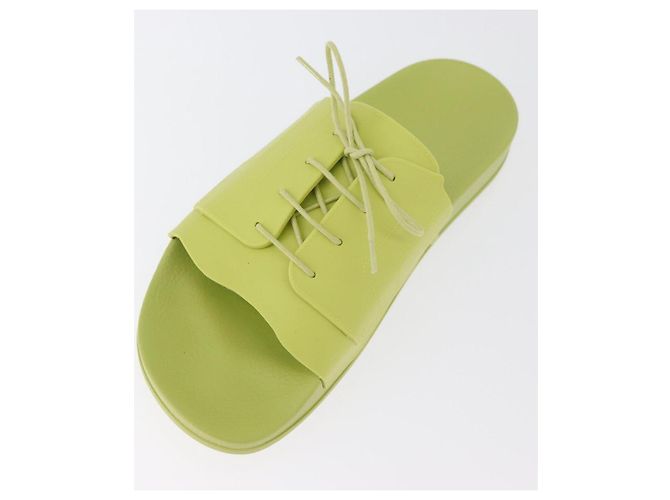 Autre Marque Sandali Maison Margiela in gomma 40 Verde Auth 179328A - vista 6