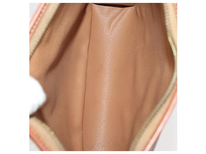 Céline Clutch CELINE Macadam Canvas PVC Pelle 3 Set Marrone Auth 180239 - vista 7