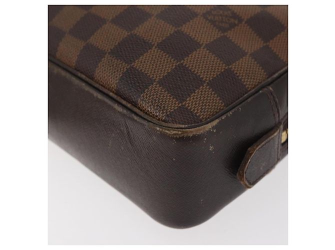 LOUIS VUITTON Damier Ebene Trousse Toilette 25 Clutch Bag N47624 LV Auth BA12764 - vista 14