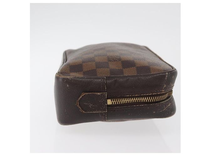 LOUIS VUITTON Damier Ebene Trousse Toilette 25 Clutch Bag N47624 LV Auth BA12764 - vista 3