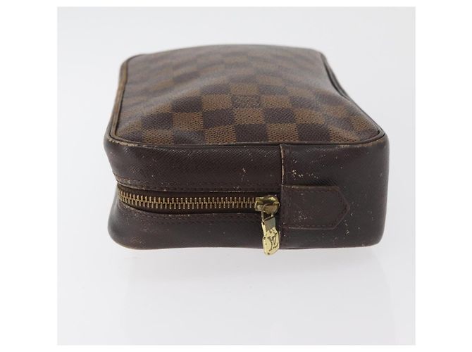 LOUIS VUITTON Damier Ebene Trousse Toilette 25 Clutch Bag N47624 LV Auth BA12764 - vista 4