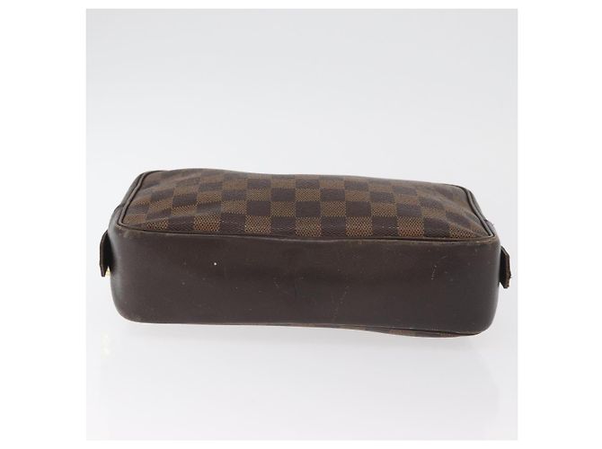 LOUIS VUITTON Damier Ebene Trousse Toilette 25 Clutch Bag N47624 LV Auth BA12764 - vista 6