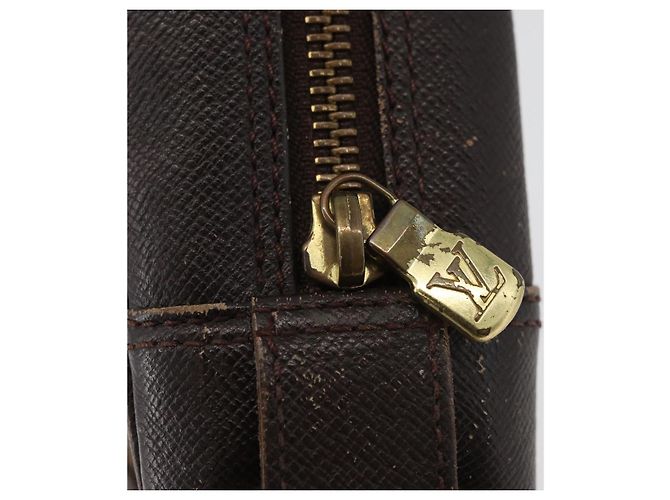 LOUIS VUITTON Damier Ebene Trousse Toilette 25 Clutch Bag N47624 LV Auth BA12764 - vista 8