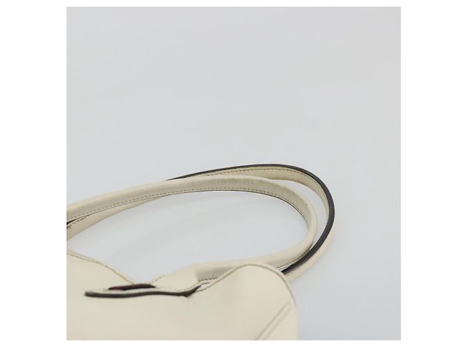 GUCCI Princi Tote Bag Leder Weiß Gold 163805 Auth 165261 - Ansicht 8