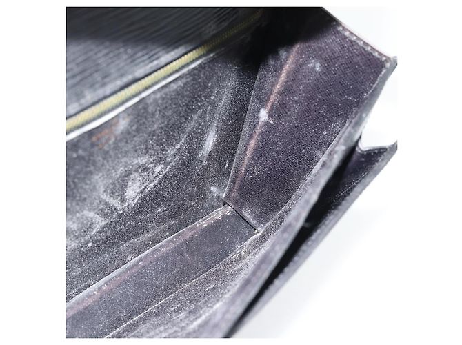 LOUIS VUITTON Epi Serie Dragonne Clutch Bag Black Noir M52612 LV Auth 180593 Nero - vista 19