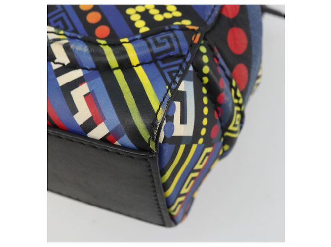 Borsa Gianni Versace in pelle 2way Multicolor Argento Auth ka4419 Multicolore - vista 17