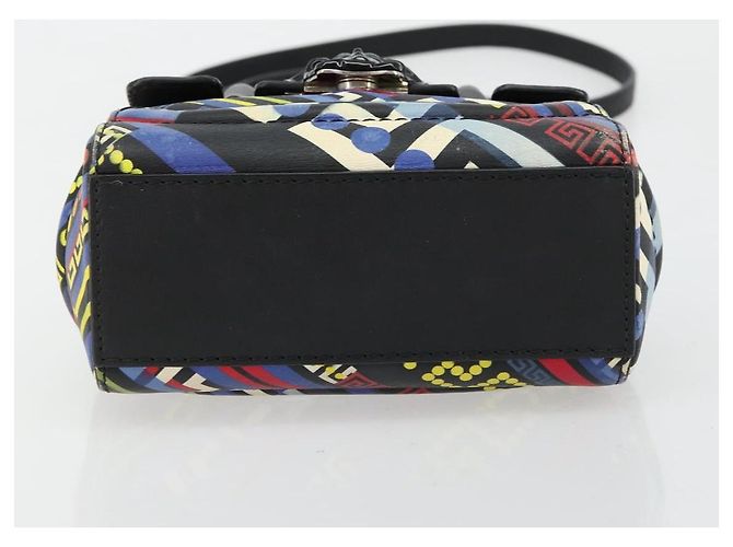 Borsa Gianni Versace in pelle 2way Multicolor Argento Auth ka4419 Multicolore - vista 5