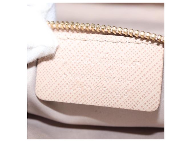 Borsa a Spalla Salvatore Ferragamo Vala Chain in Pelle Oro Beige Auth BA13006 D'oro - view 24