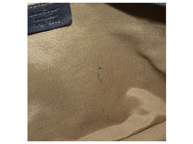 Salvatore Ferragamo Gancini Tote Bag Canvas Schwarz Silber Auth BA12719 - Ansicht 17