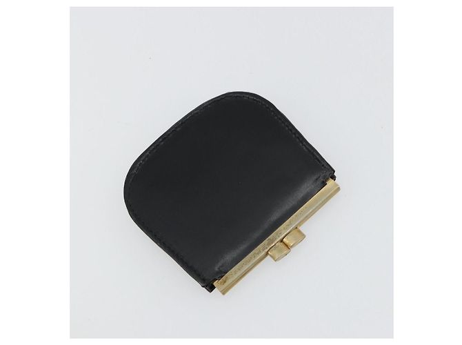 Borsa a tracolla GUCCI in pelle nera con dettagli argento Auth 180462 Nero - vista 24