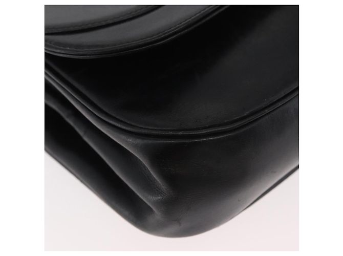 Borsa a Spalla Christian Dior in Pelle Nera e Oro Auth BA12894 Nero D'oro - vista 10