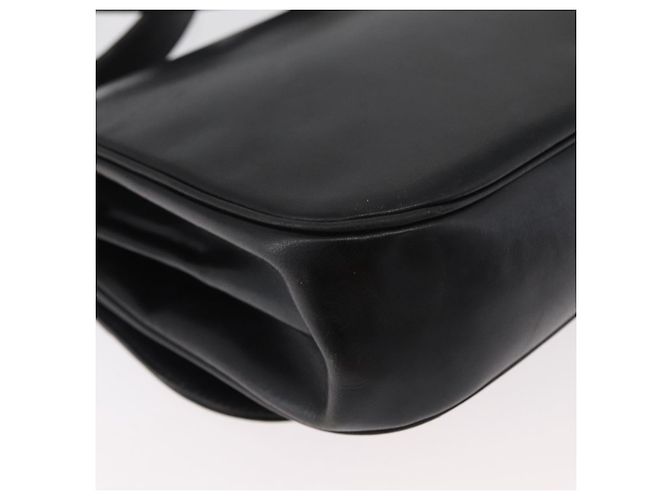 Borsa a Spalla Christian Dior in Pelle Nera e Oro Auth BA12894 Nero D'oro - vista 12