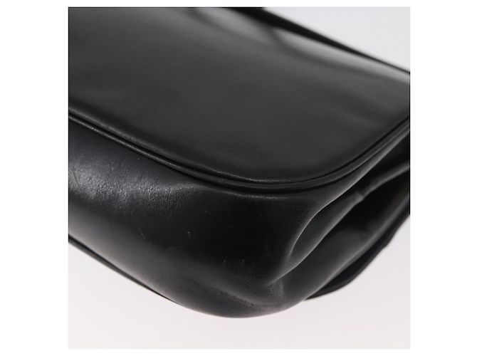 Borsa a Spalla Christian Dior in Pelle Nera e Oro Auth BA12894 Nero D'oro - vista 13