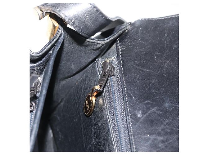 Borsa a Spalla Christian Dior in Pelle Nera e Oro Auth BA12894 Nero D'oro - vista 23