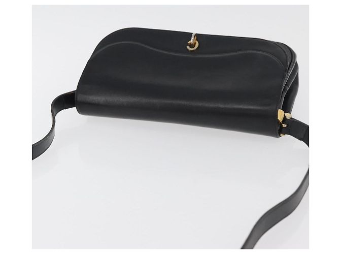 Borsa a Spalla Christian Dior in Pelle Nera e Oro Auth BA12894 Nero D'oro - vista 6