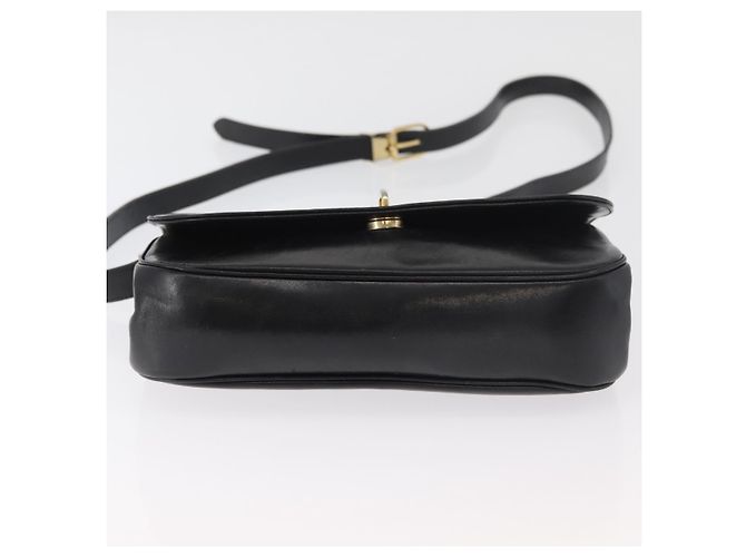 Borsa a Spalla Christian Dior in Pelle Nera e Oro Auth BA12894 Nero D'oro - vista 9