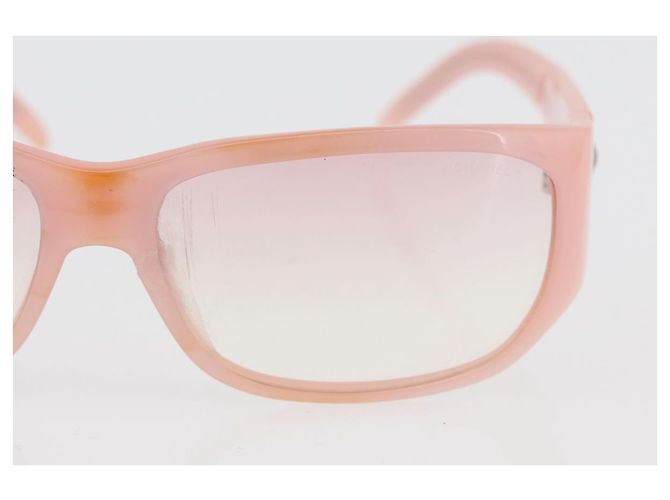 Gafas de sol CHANEL metal 2 Set Rosa Blanco CC Auth 179360 Negro - vista 10