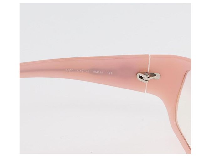 Gafas de sol CHANEL metal 2 Set Rosa Blanco CC Auth 179360 Negro - vista 15