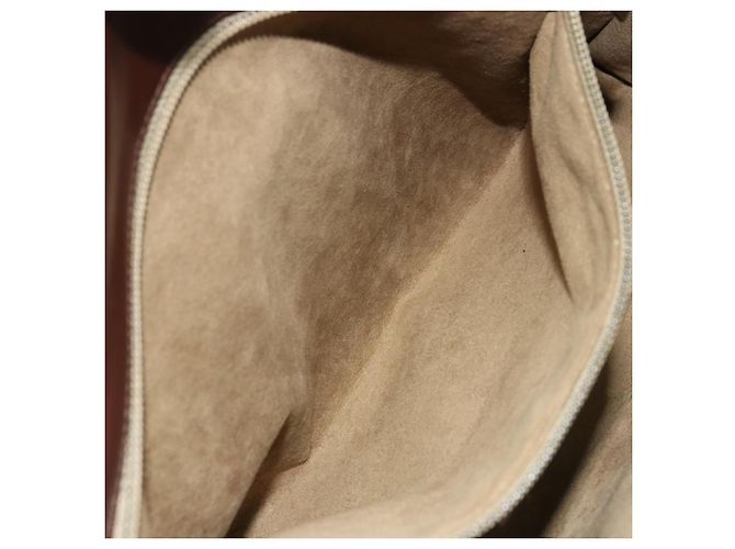 Borsa Salvatore Ferragamo Gancini in tessuti in maglia marrone argento Auth BA12720 - vista 20