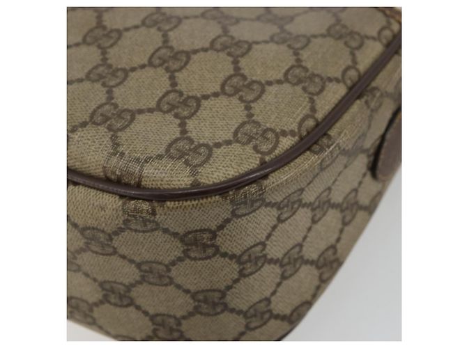 Borsa GUCCI GG Supreme Web Sherry Line PVC Beige Oro 89 02 077 Auth BA12772 D'oro - vista 10