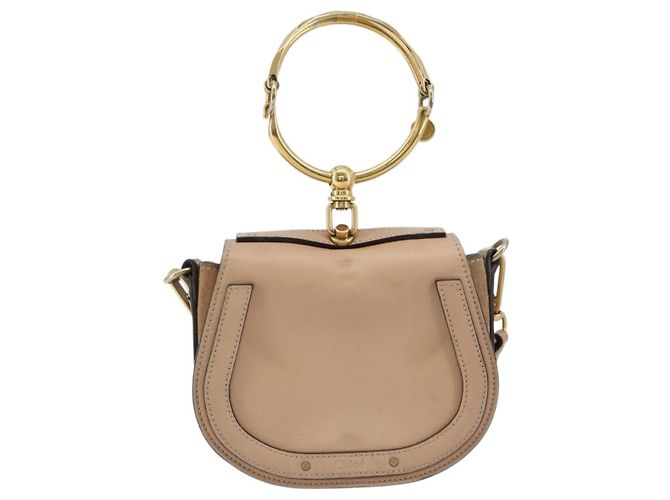 Chloé Borsa Chloe Nile in Pelle 2way Rosa Oro Auth 179908A D'oro - vista 2