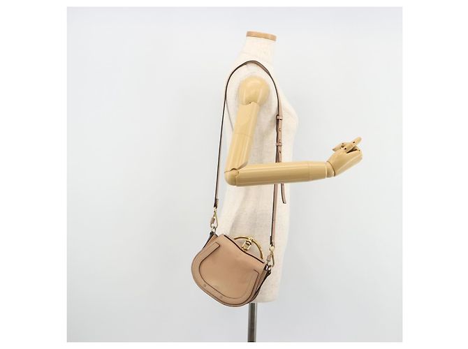 Chloé Borsa Chloe Nile in Pelle 2way Rosa Oro Auth 179908A D'oro - vista 25