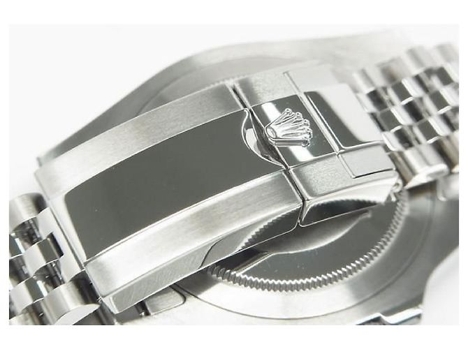 ROLEX GMT MasterII lunetta blu e nero 126710BLNR Bracciale Jubilee '21 acquistato per Uomo Argento - vista 9