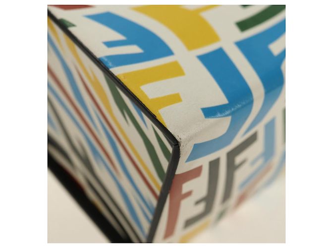 FENDI Borsa a Spalla Zucca Canvas Vertigo PVC Multicolor Argento Auth 180356M Multicolore - vista 24