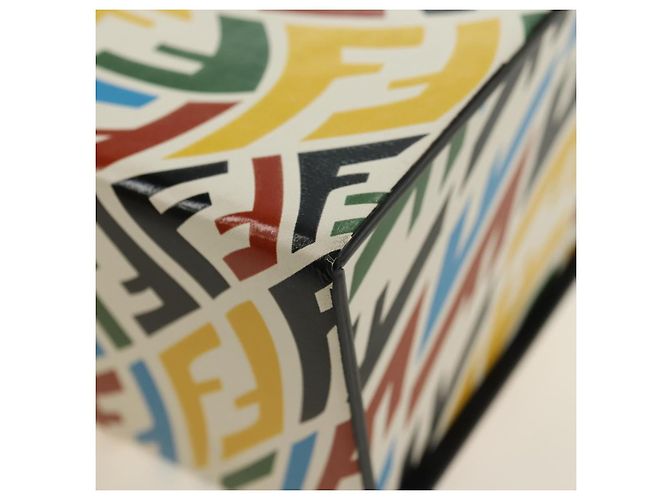 FENDI Borsa a Spalla Zucca Canvas Vertigo PVC Multicolor Argento Auth 180356M Multicolore - vista 25