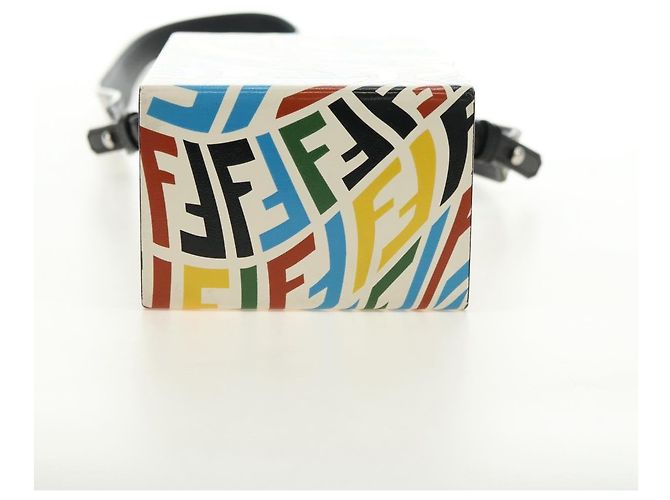 FENDI Borsa a Spalla Zucca Canvas Vertigo PVC Multicolor Argento Auth 180356M Multicolore - vista 5