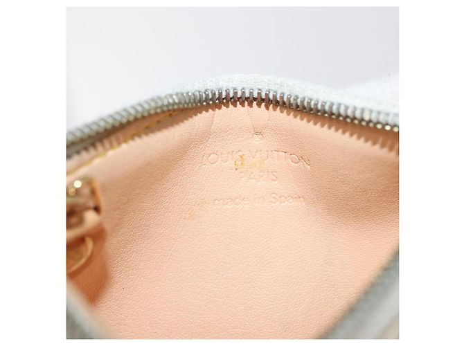 LOUIS VUITTON Monogram Multicolor Pochette Cles Purse White M92655 Auth 180390 - view 10