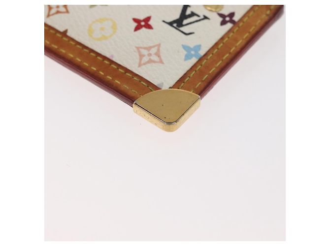 LOUIS VUITTON Monogram Multicolor Pochette Cles Purse White M92655 Auth 180390 - view 16