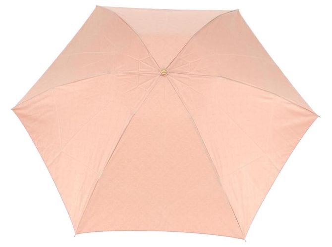 Céline Ombrello pieghevole CELINE C Macadam Canvas Nylon Arancione Auth 181570A - vista 2