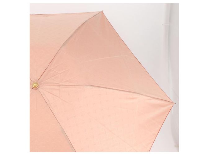 Céline Ombrello pieghevole CELINE C Macadam Canvas Nylon Arancione Auth 181570A - vista 4