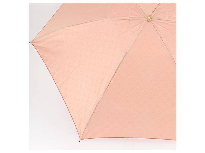 Céline Ombrello pieghevole CELINE C Macadam Canvas Nylon Arancione Auth 181570A - vista 5