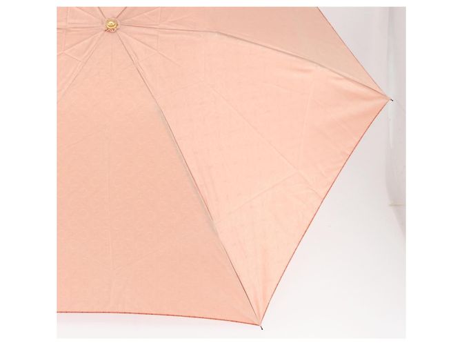 Céline Ombrello pieghevole CELINE C Macadam Canvas Nylon Arancione Auth 181570A - vista 6