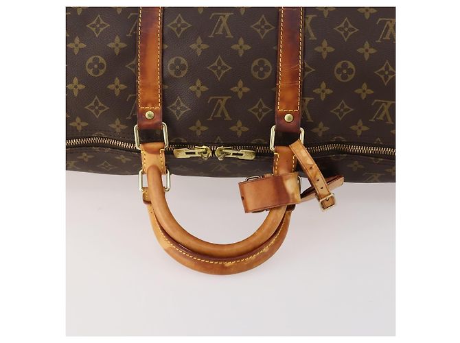LOUIS VUITTON Borsa Boston Monogram Keepall 55 M41424 LV Auth 179742 Monogramma - vista 7