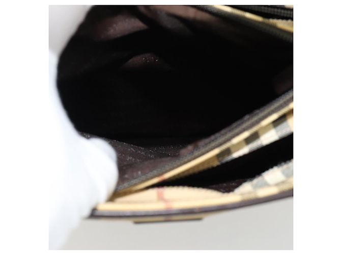 Borsa a mano BURBERRY Nova Check PVC Beige Auth bs35282 - vista 22