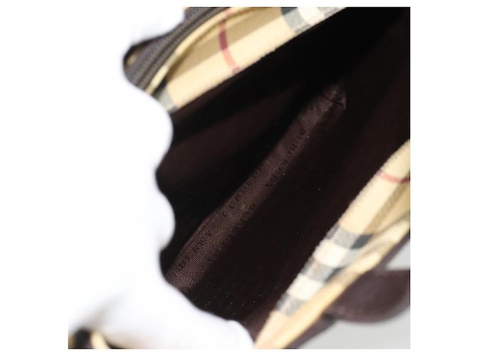 Borsa a mano BURBERRY Nova Check PVC Beige Auth bs35282 - vista 23