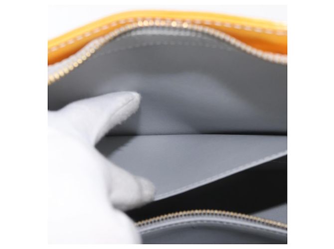 LOUIS VUITTON Borsa Monogram Vernis Houston Gris M91053 LV Auth BA12703 Grigio - vista 22